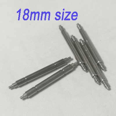 2pcs 18mm size Vostok spring pins (completed set)  + 4pcs 18mm 1.8mm dia pins