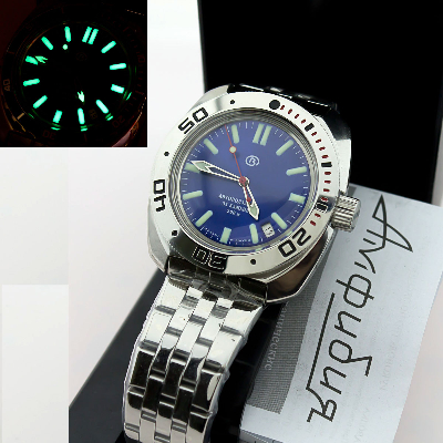 Glossy 710916blue  C3lume  VOSTOK Amphibia 200m