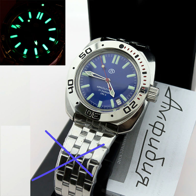 Glossy 710916blue  C3lume  VOSTOK Amphibia 200m