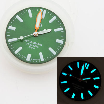 Glossy 420916green  BG9W-lume VOSTOK Amphibia 200m