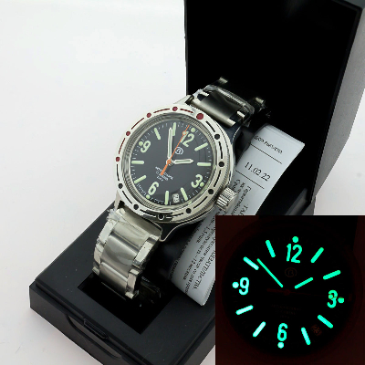 SOLID BRACELET 420660black C3lume  VOSTOK Amphibia 200m